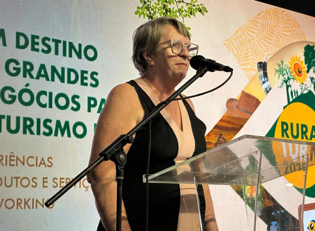 A presidente da Associação da Feira Central, Cultural e Turística de Campo Grande, Alvira Appell.