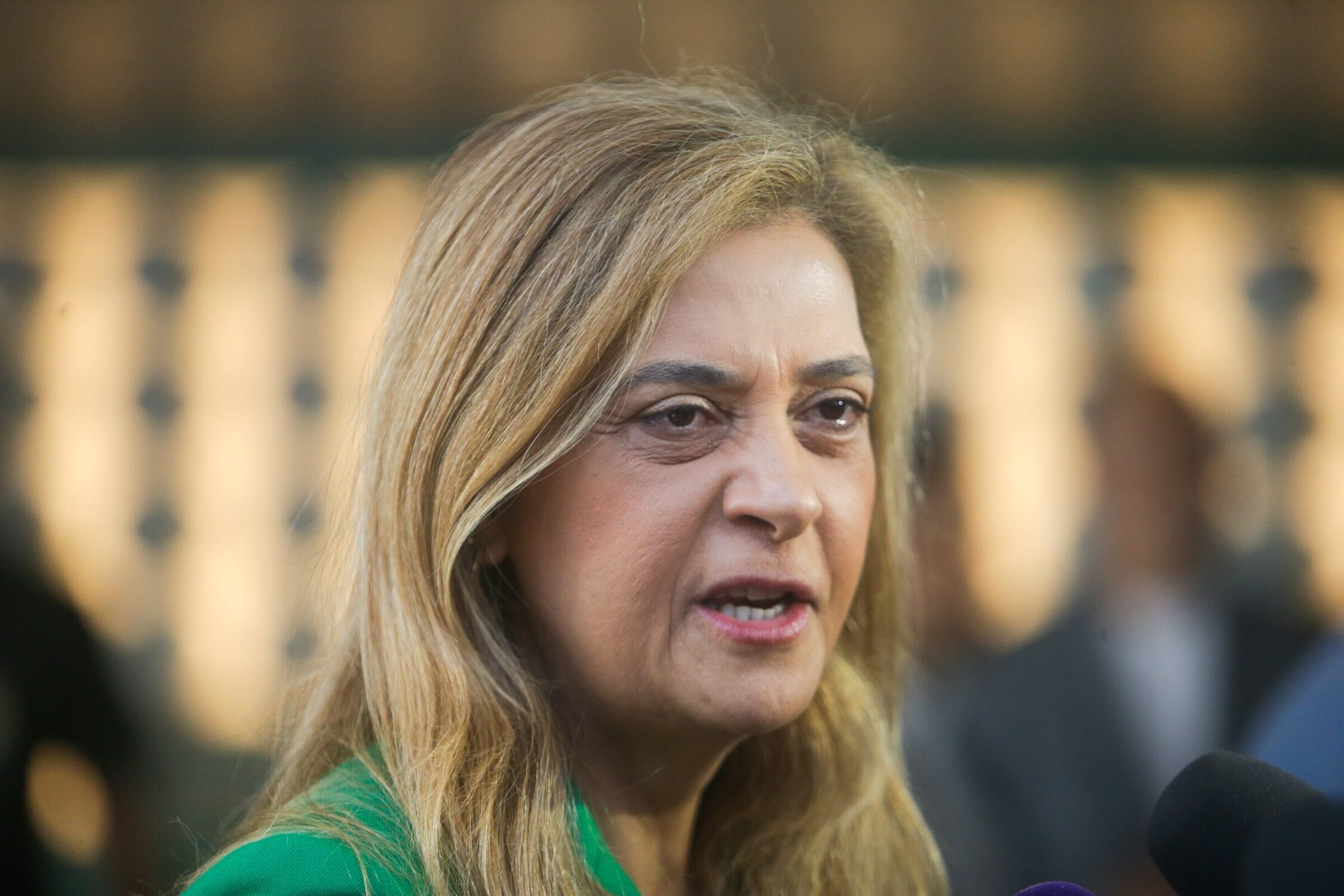 Leila Pereira, presidente do Palmeiras, esteve no Rio para discussões sobre fair play financeiro