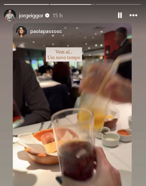Jorge Iggor em seu instagram 