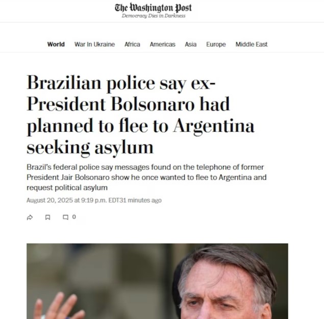 The Washington Post detalhou o julgamento que o ex-presidente é alvo 