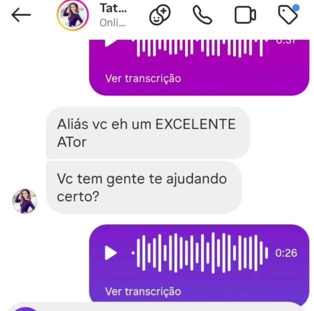 Paulo recebe mensagens de Tatá Werneck sobre ajuda profissional 