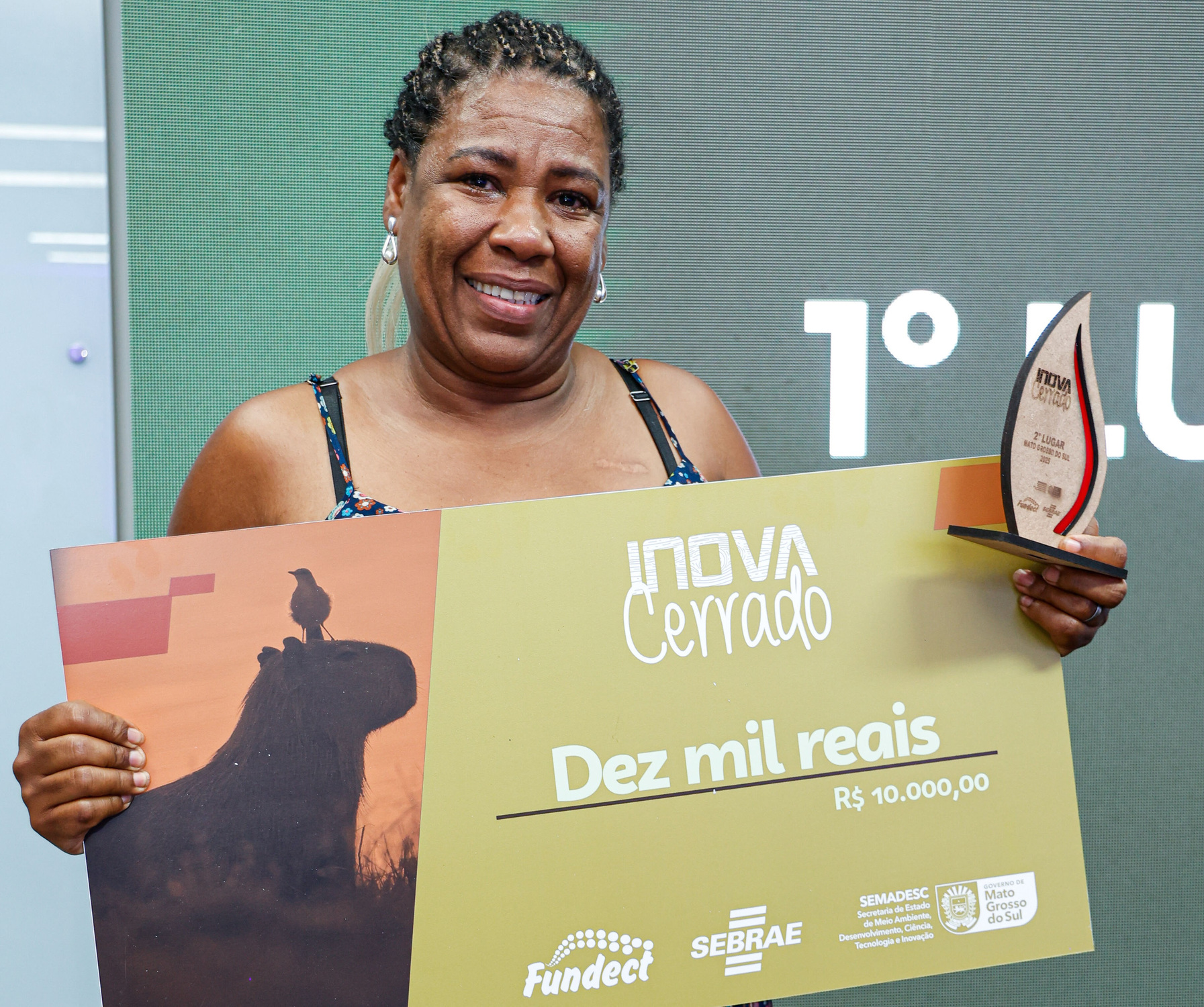 Projeto desenvolvido por Marilza foi classificado como a segunda melhor iniciativa acompanhada pelo programa Inova Cerrado e recebeu o prêmio de R$ 10 mil.