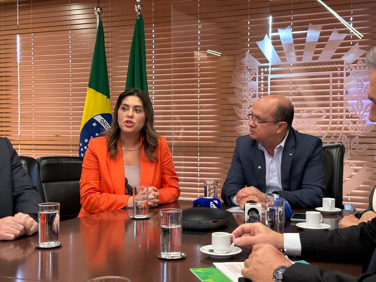 O governador em exercício José Carlos Barbosa, o Barbosinha