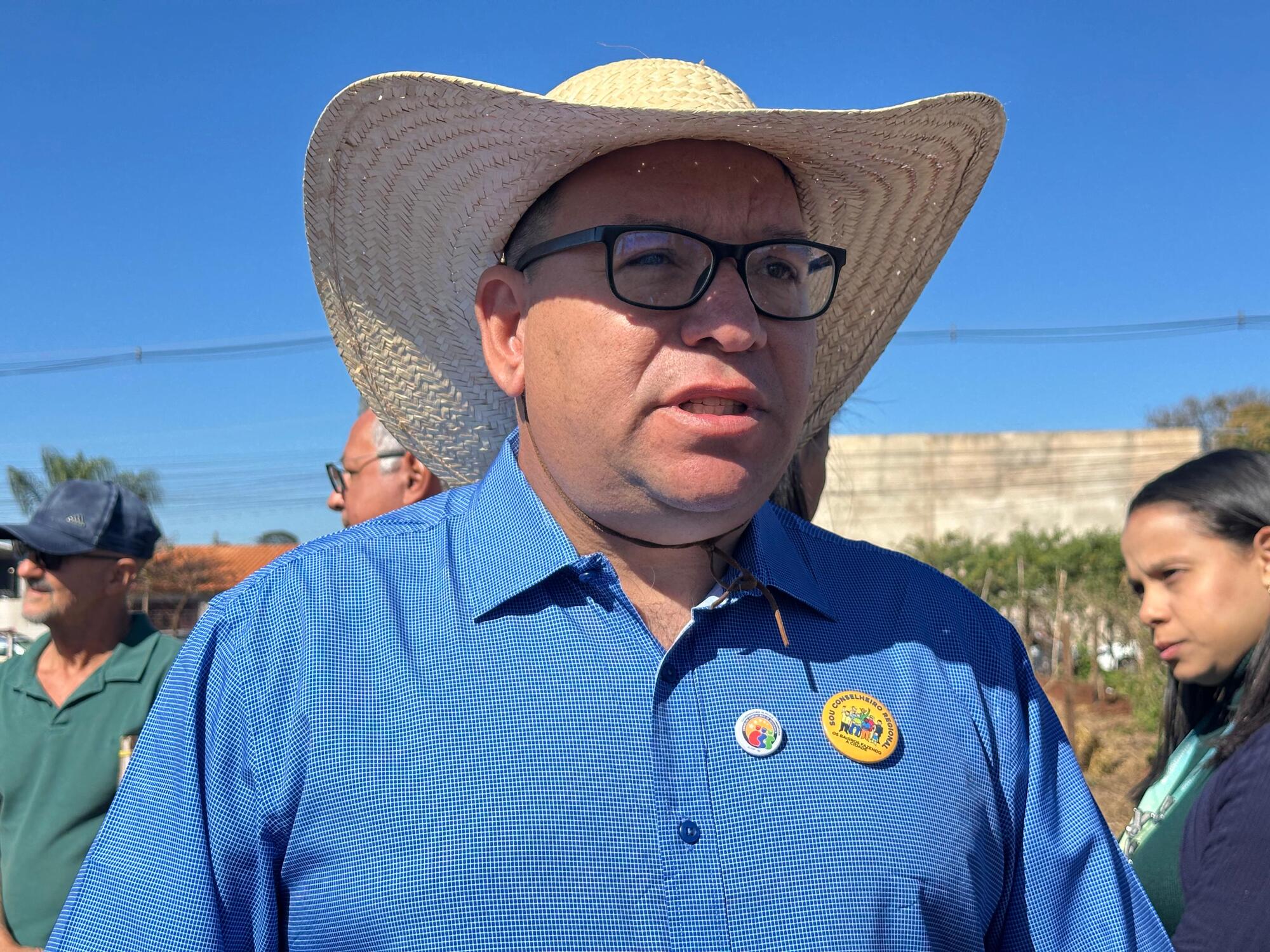 Marcio é o coordenador do projeto e presidente do bairro Jardim Ouro Preto