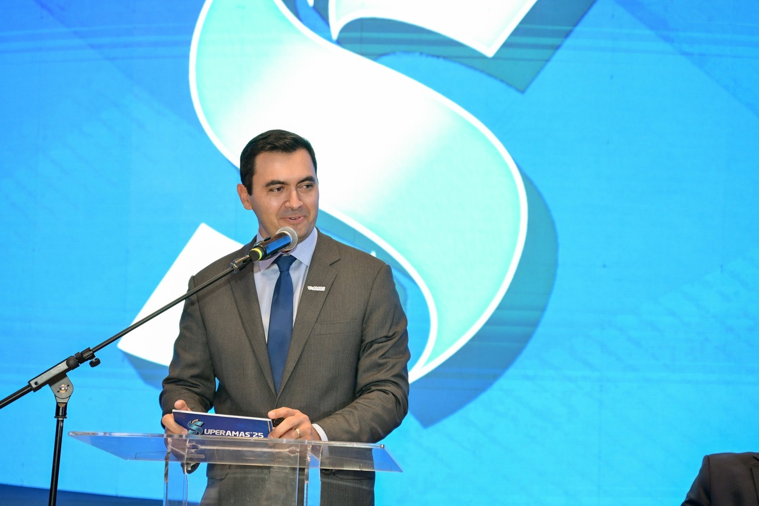 O presidente da AMAS  Associação Sul-Mato-Grossense de Supermercados, Denyson Prado.