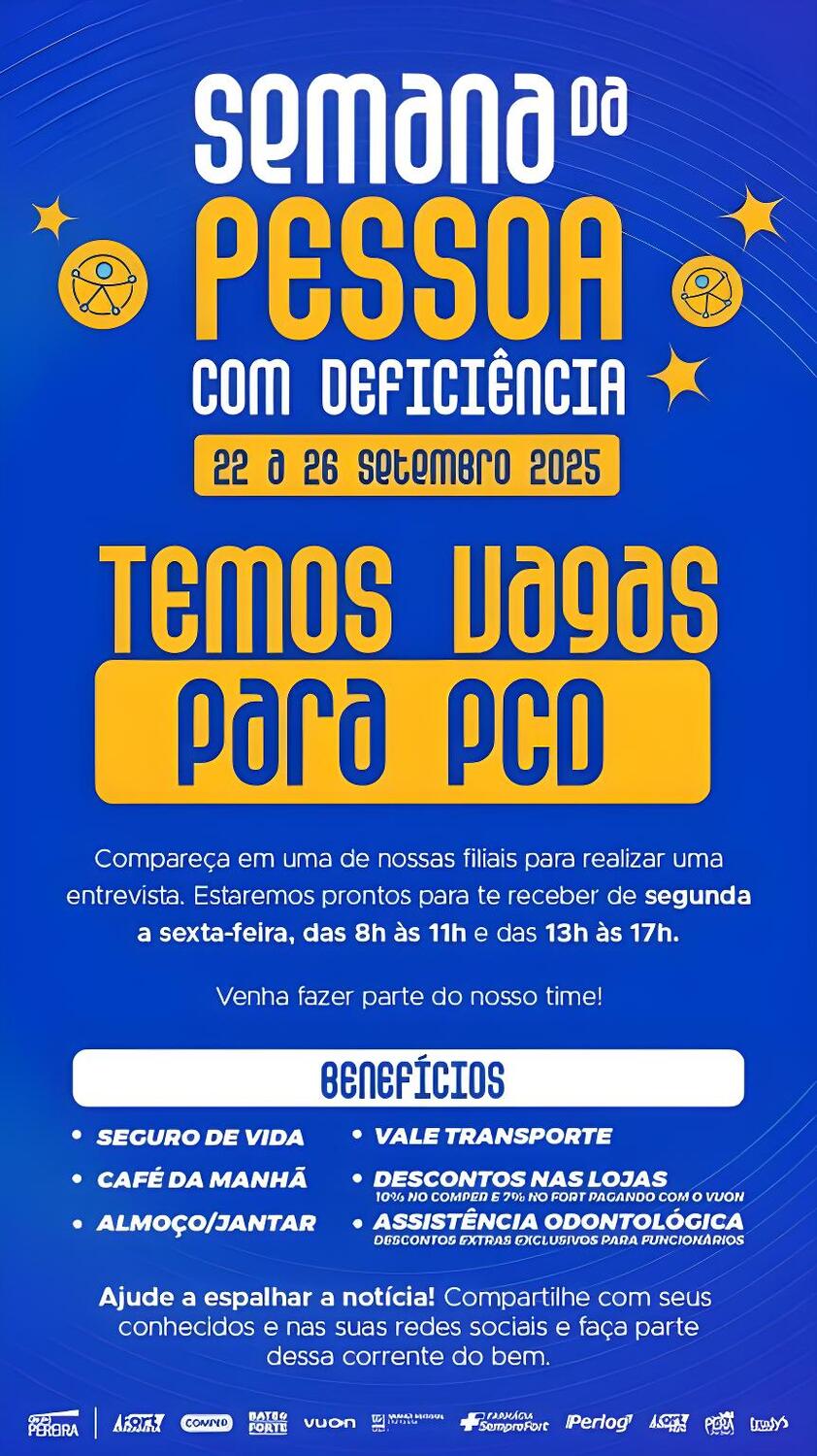 Grupo Pereira promove ação de inclusão com mais de 250 vagas para pessoas com deficiência nesta semana em MS