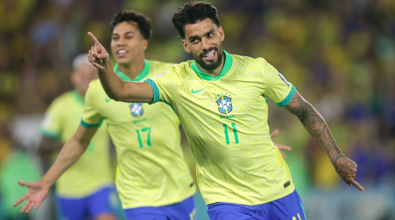Lucas Paquetá balançou a rede no retorno à seleção