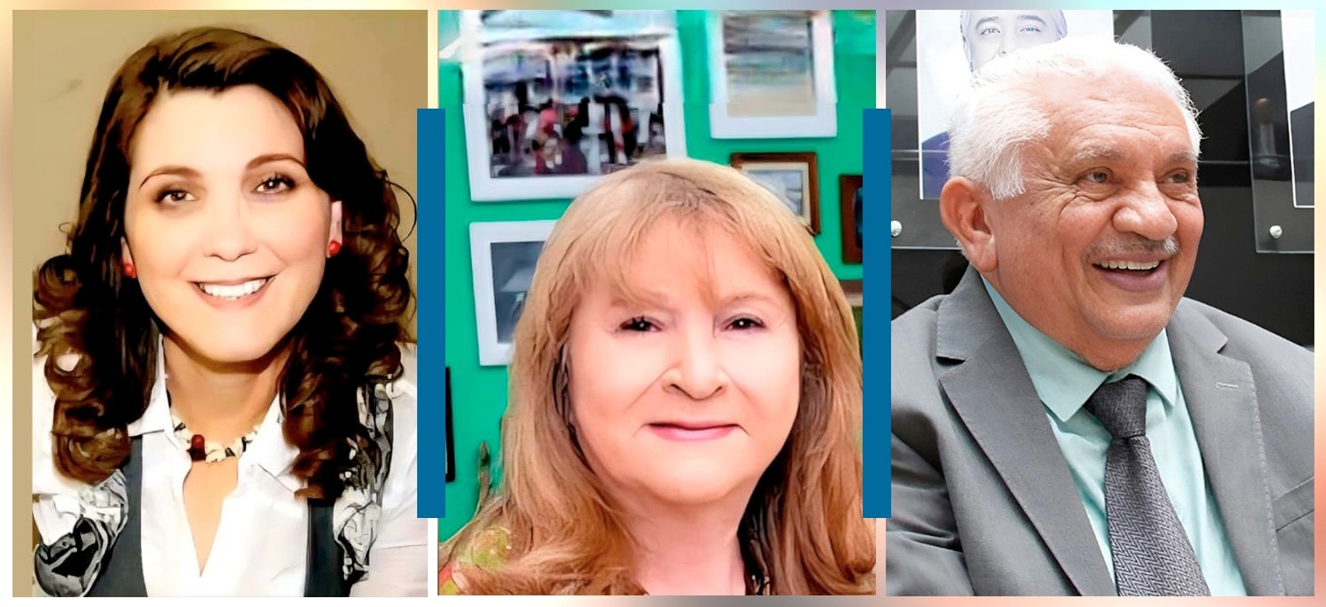 Acadêmicos Lucilene Machado, Sylvia Cesco e Sergio Cruz