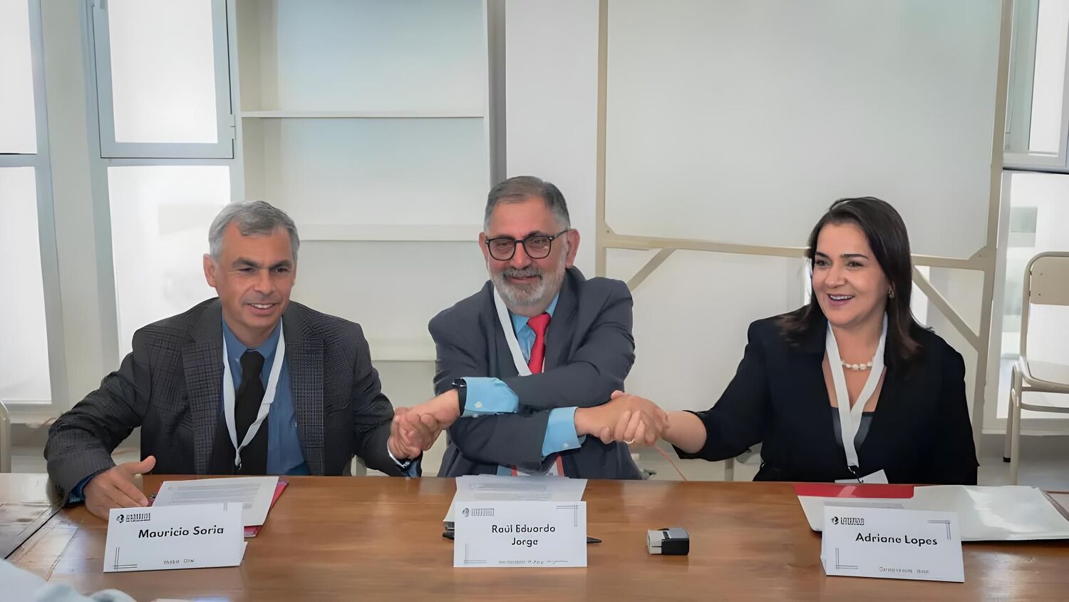 Mauricio Soria, Raúl Jorge e Adriane Lopes selam a parceria entre Iquique, Jujuy e Campo Grande no Corredor Bioceânico.