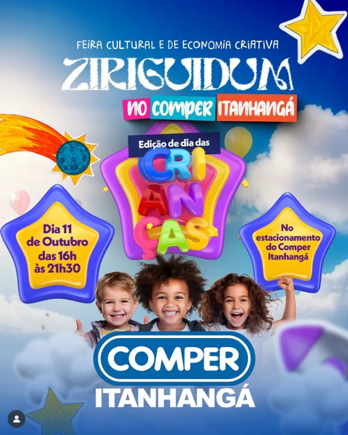 Feira Ziriguidum e Grupo Pereira promovem programação especial para o Dia das Crianças