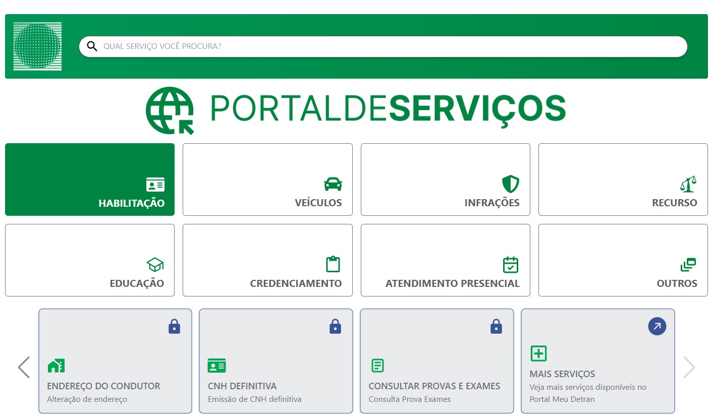 Para acessar a nova funcionalidade, basta entra no site https://www.meudetran.ms.gov.br/