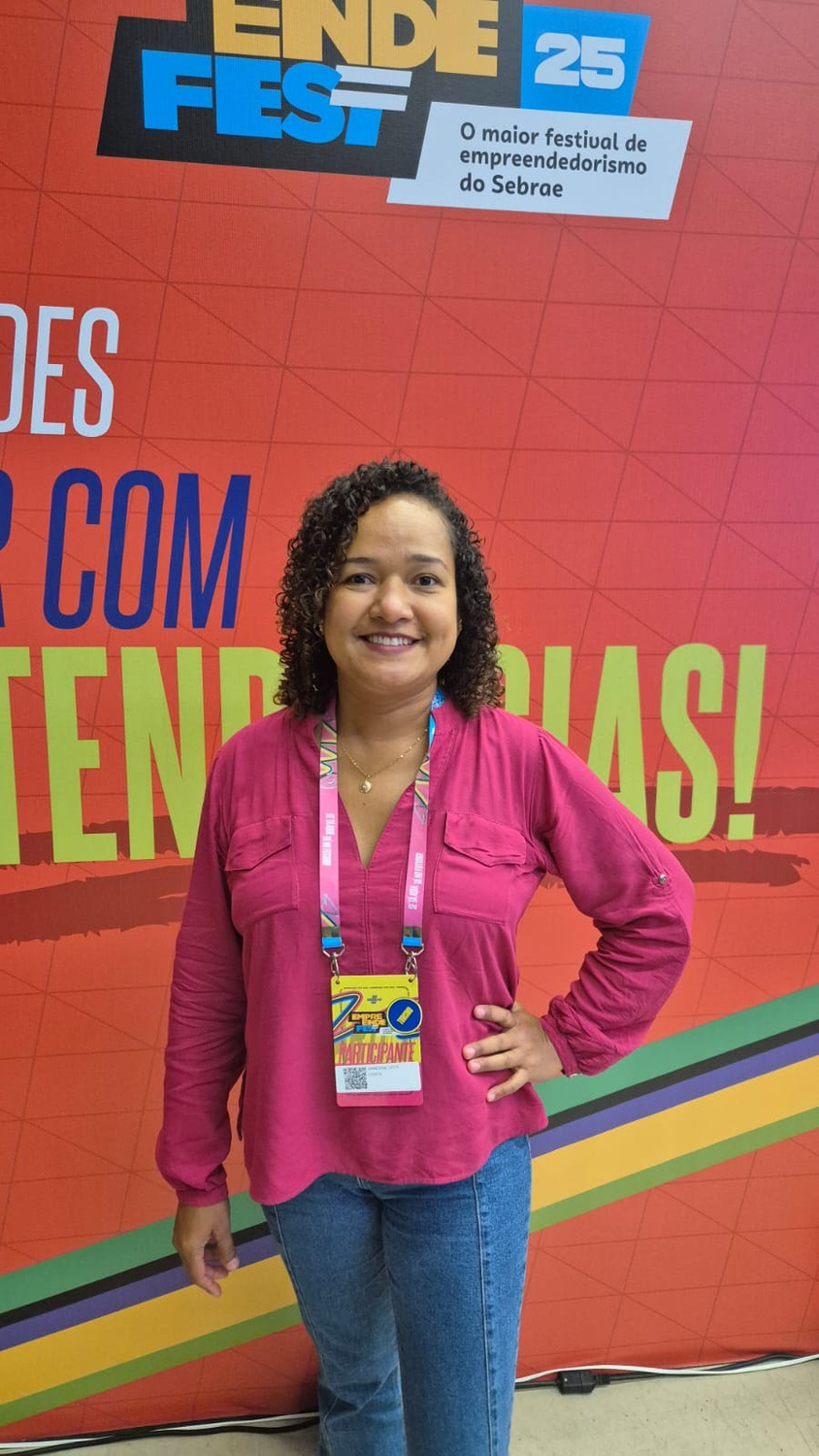 Vanessa empreende no turismo há oito meses e foi ao EmpreendFest buscar mais conhecimento