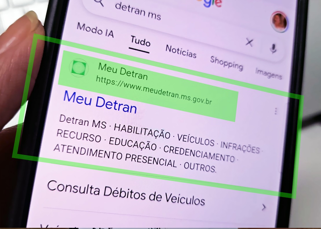 Resultado correto do portal original