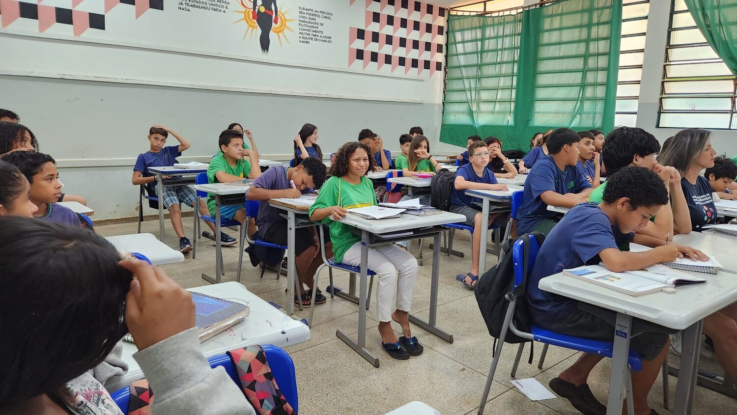 Alunos em sala de aula