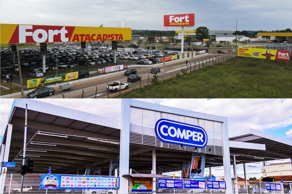 Sâo 10 lojas Fort Atacadista e 11 lojas Comper em MS
