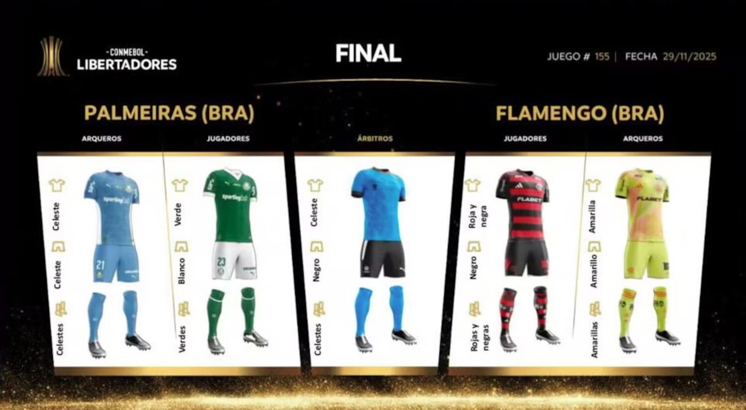 Palmeiras e Flamengo se enfrentam em Lima, no Peru, pela final da Libertadores