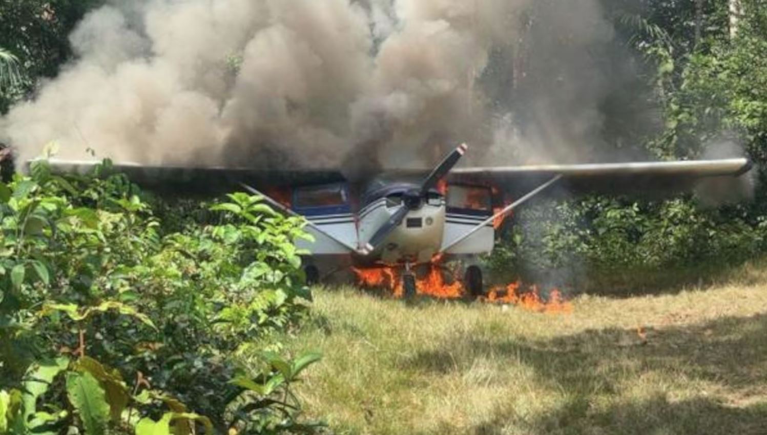 Piloto do avião venezuelano resistiu aos comandos da Força Aérea Brasileira e fugiu após a interceptação da aeronave Foto: COMAE.