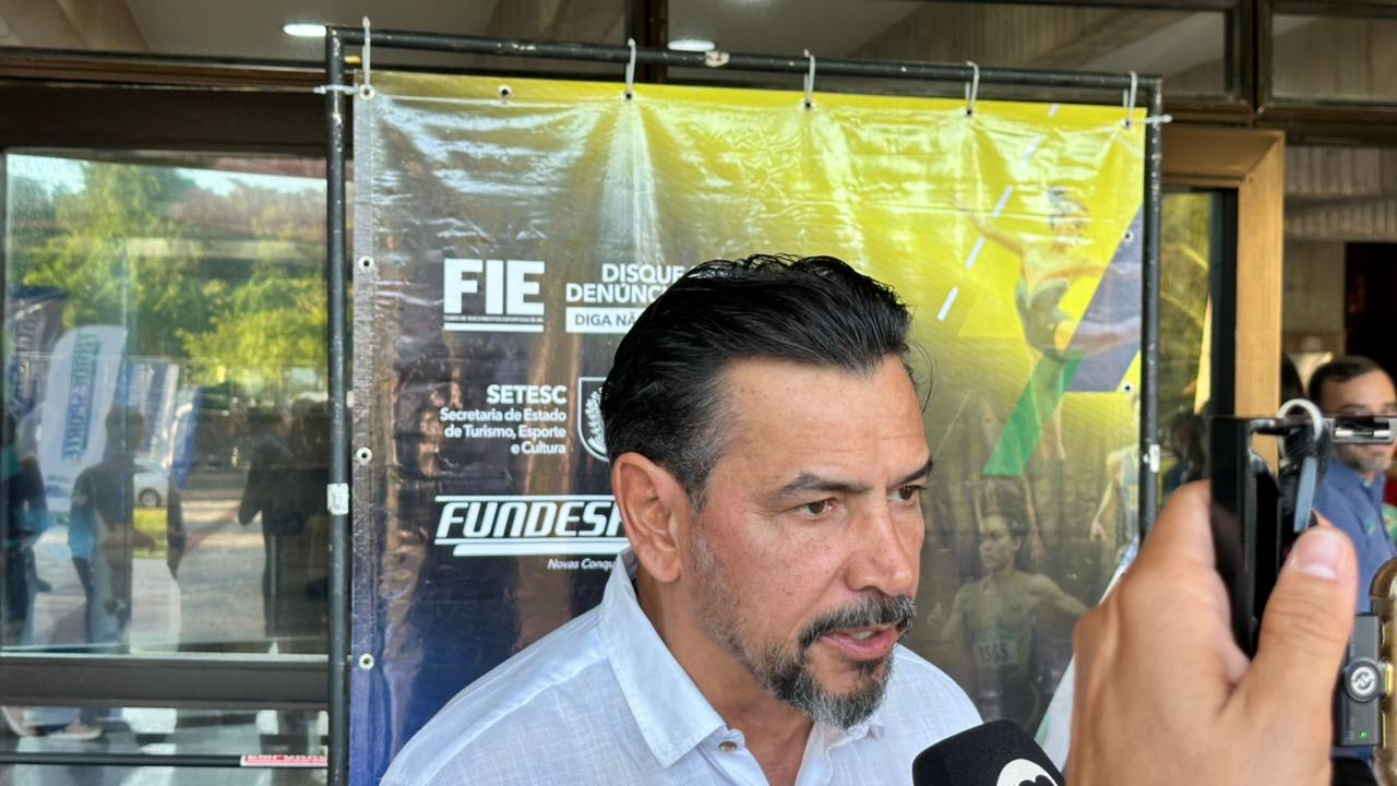 O secretário da Setesc, Marcelo Ferreira Miranda