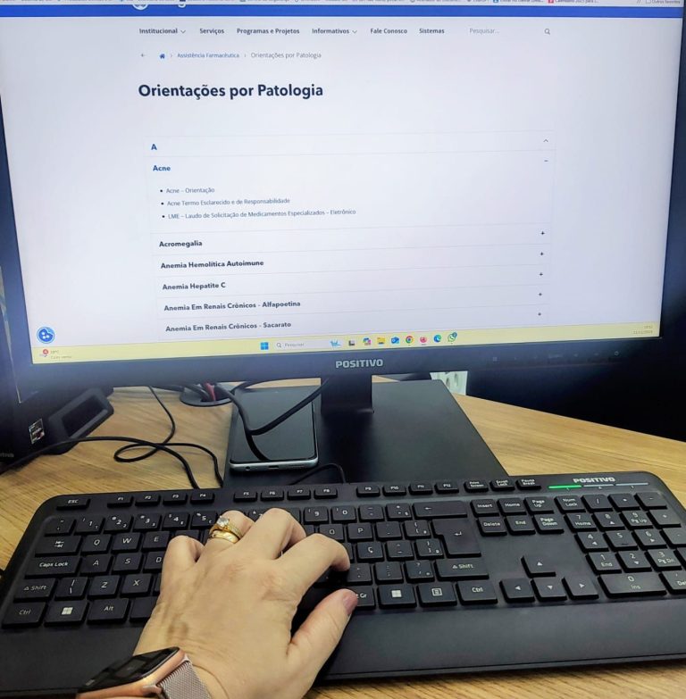 Plataforma online da SESMS permite consultar lista de medicamentos gratuitos e orientar solicitação