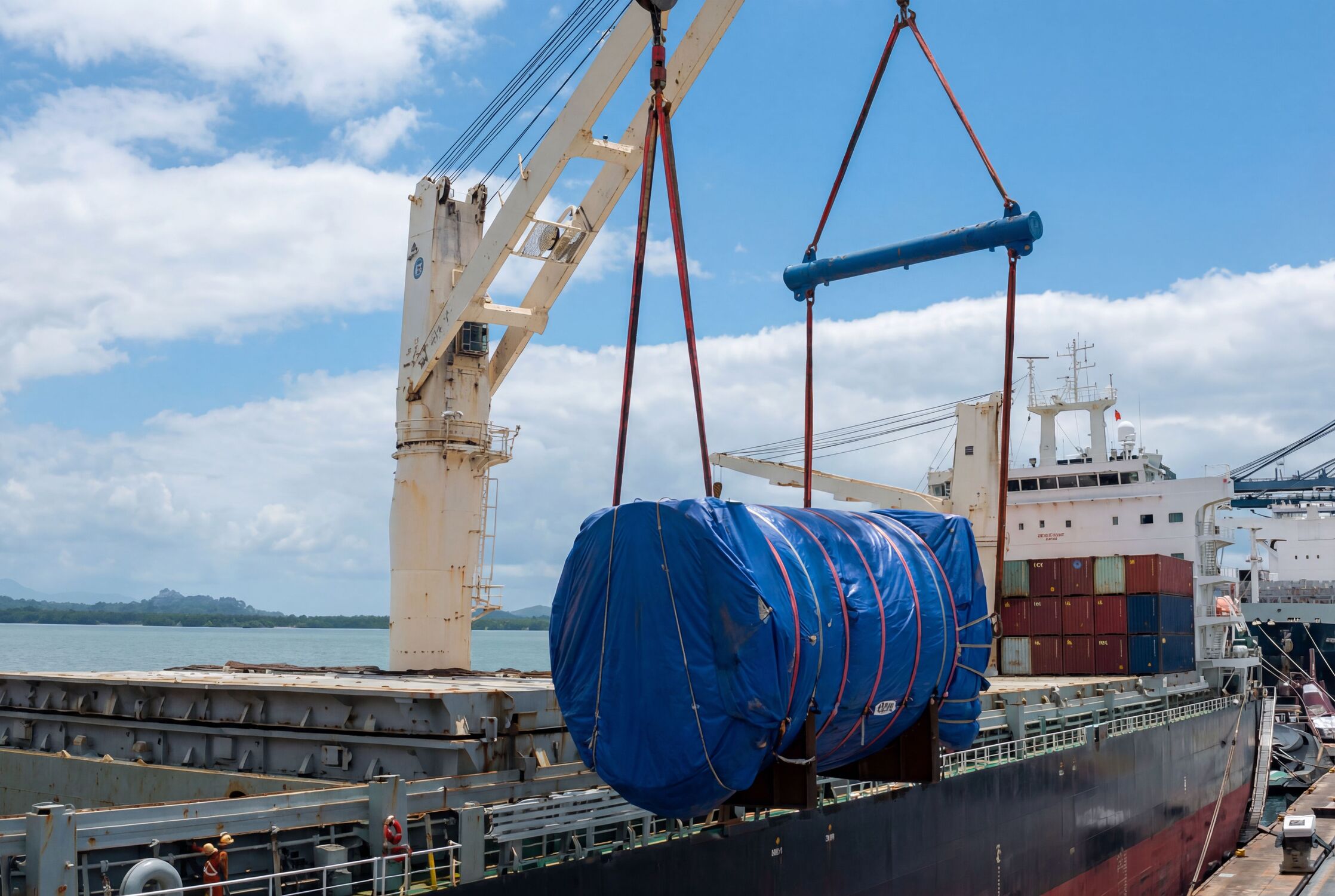 Peças gigantes do Projeto Sucuriu, da multinacional Arauco, desembarcaram no Porto de Paranaguá e iniciaram uma longa viagem por rodovias brasileiras até Inocência, no leste de Mato Grosso do Sul.
