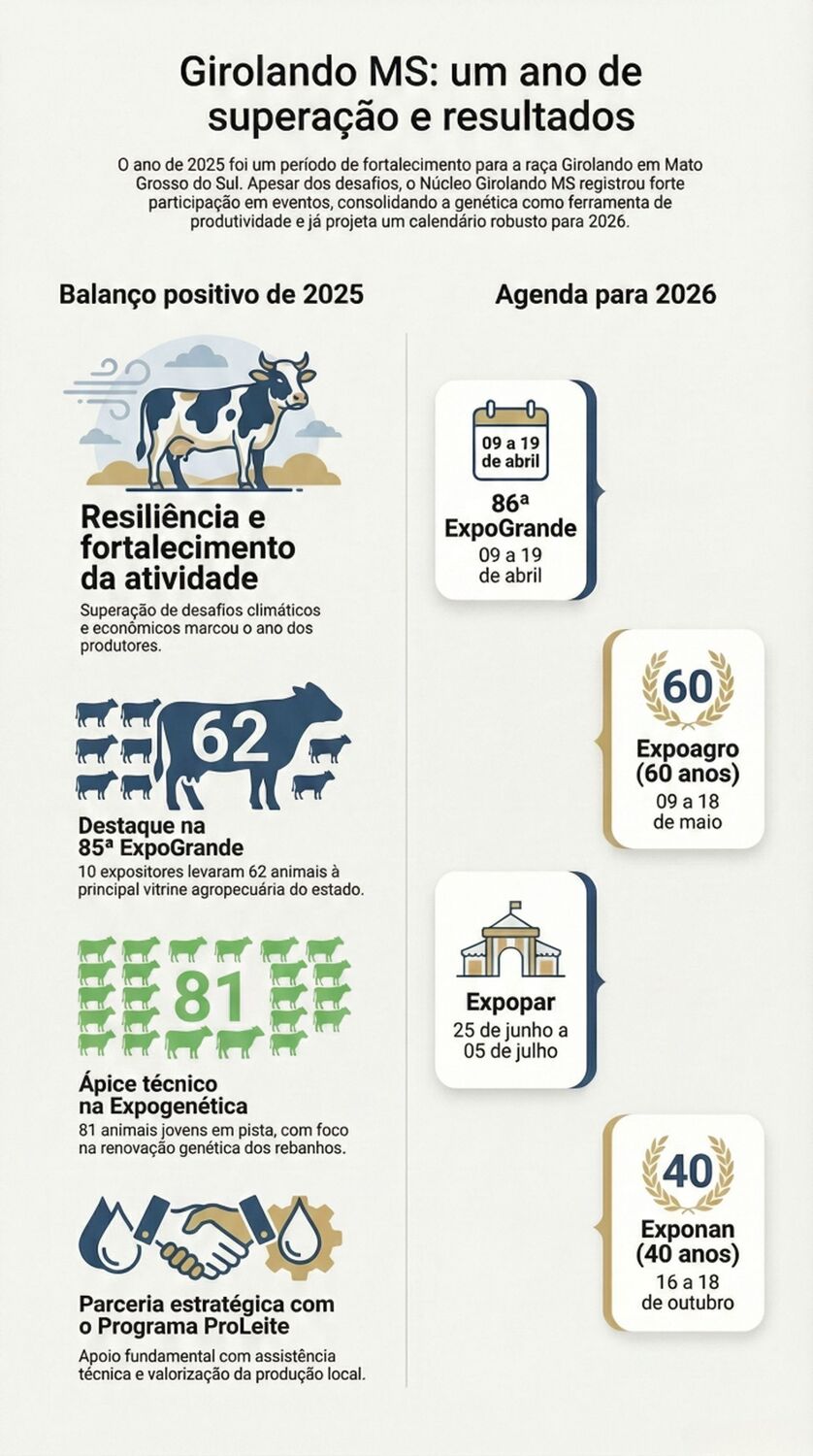 Girolando MS um ano de superação, resultados e fortalecimento da raça.