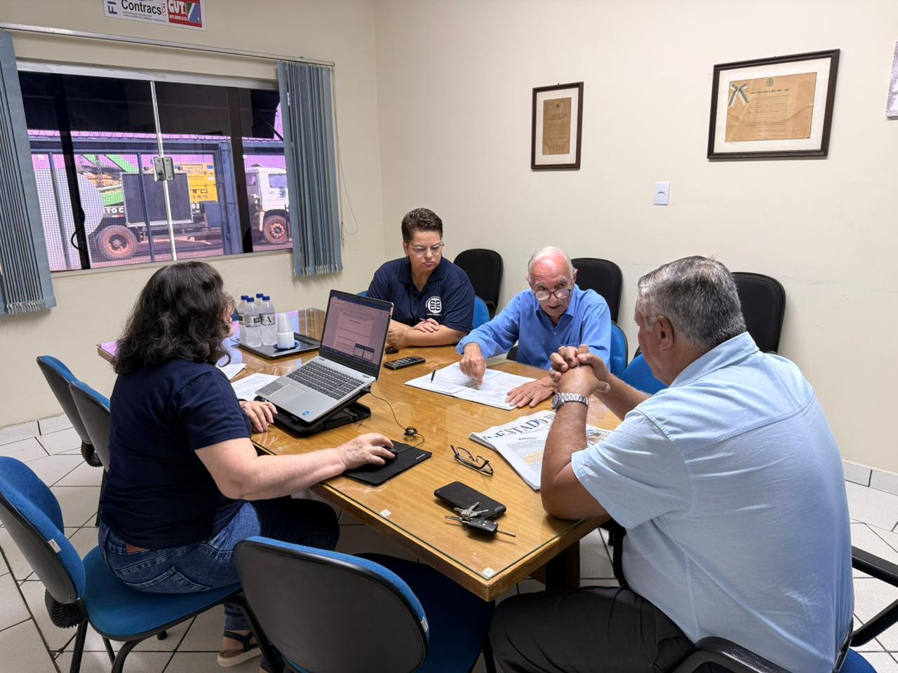Reunião entre técnicos da Fecomércio MS e do Sindicato dos Comerciários define cláusulas econômicas e sociais do acordo coletivo do comércio para os próximos dois anos.