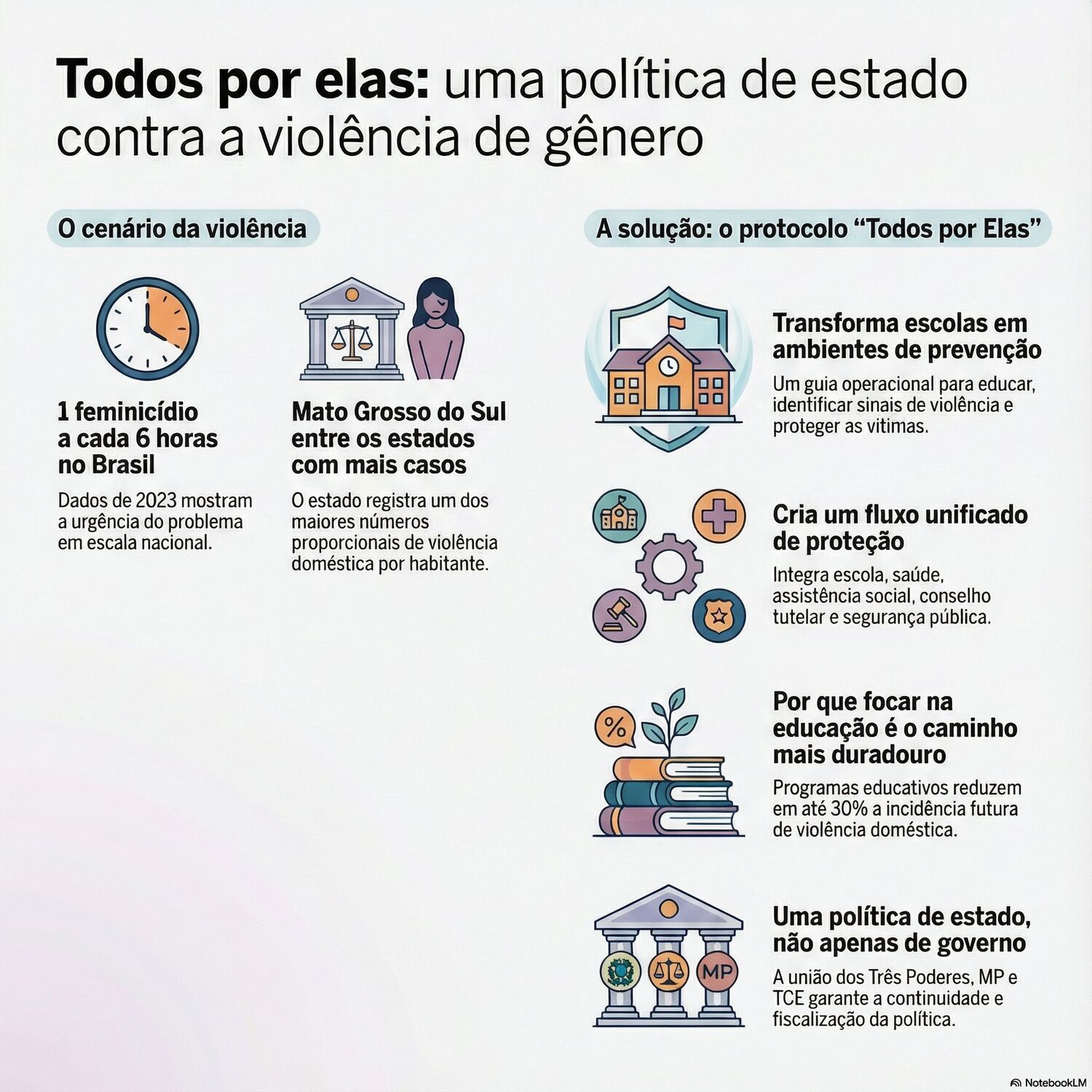 Infográfico resume as diretrizes do protocolo 