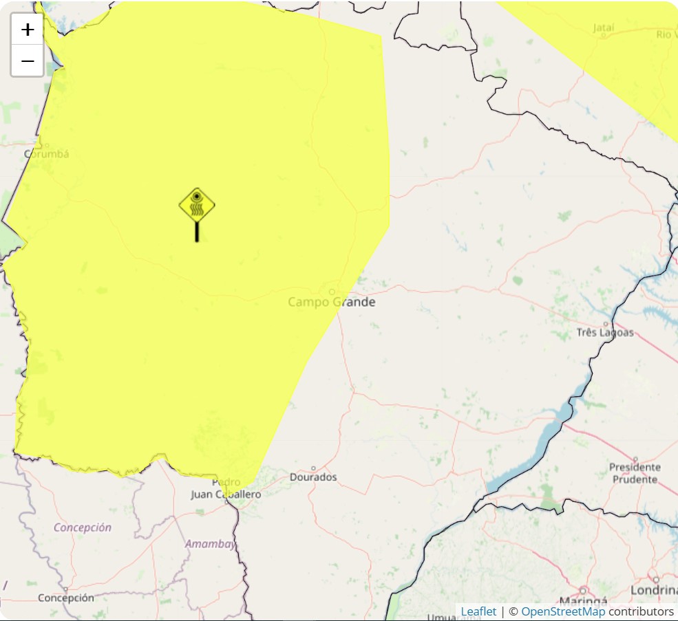 Mato Grosso do Sul está sob alerta de umidade em algumas regiões 