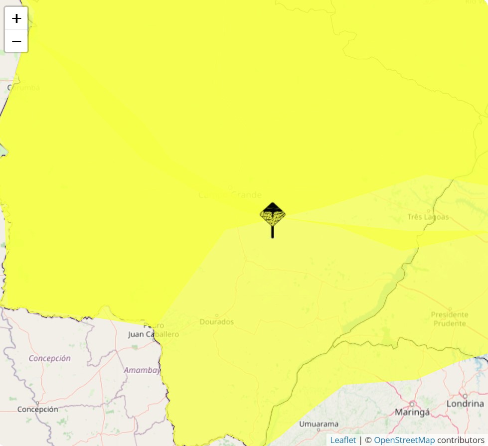 O Inmet emitiu dois alertas para Mato Grosso do Sul 