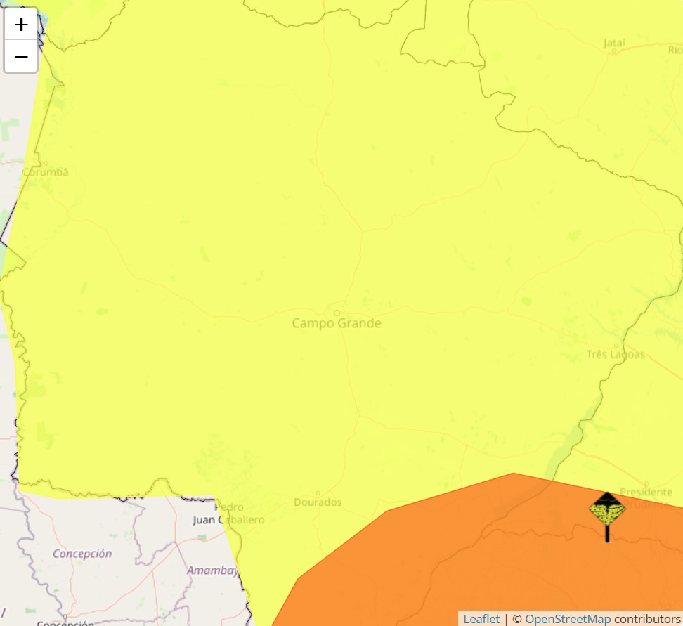 O Estado segue sob alerta de tempestade nesta quinta-feira 