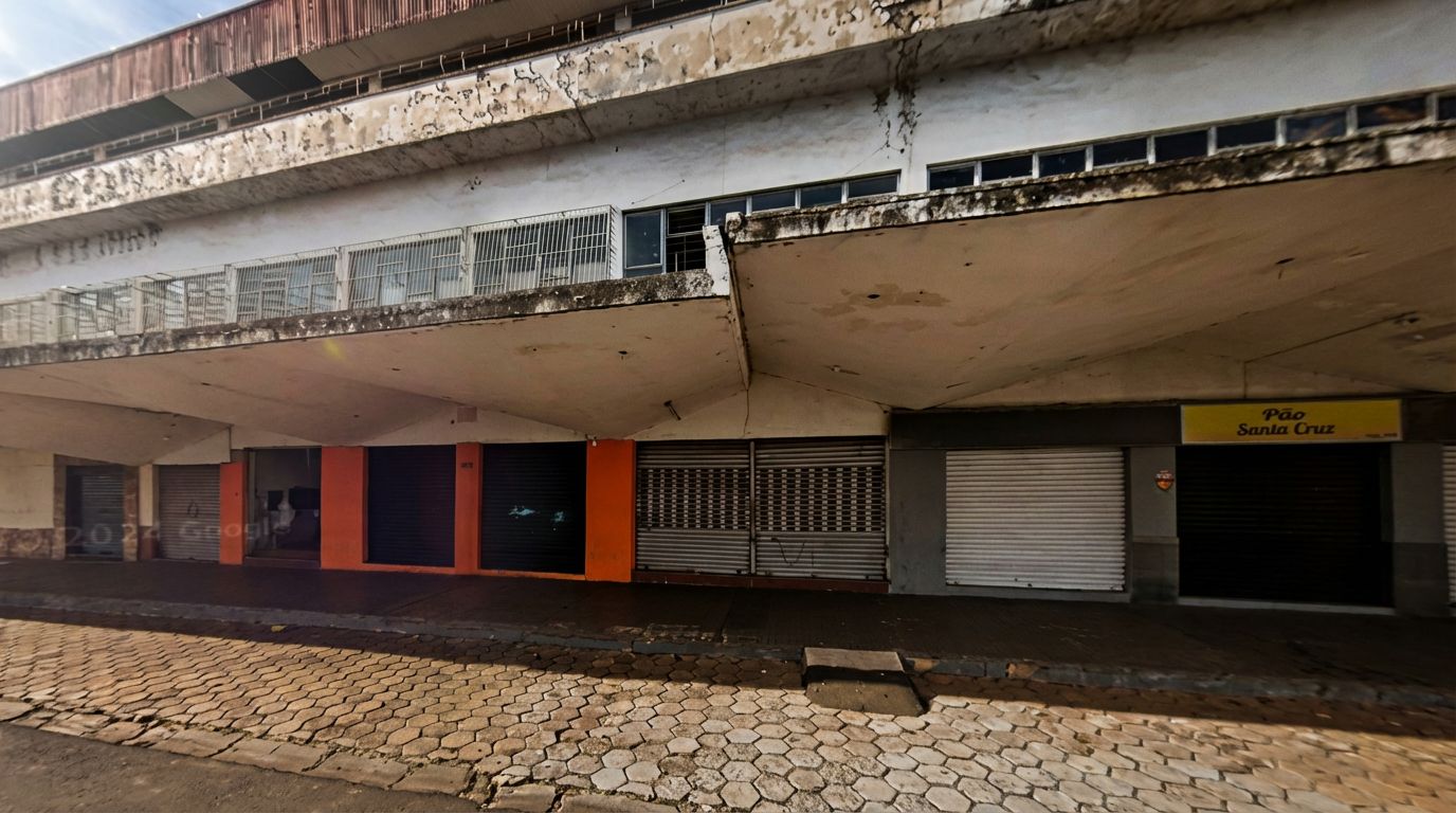 Imóvel comercial localizado na antiga Rodoviária de Campo Grande, oferecido no leilão dos Correios.
