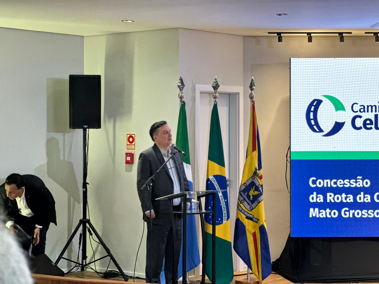 O presidente do Consórcio Caminhos da Celulose, Luiz Fernando De Donno