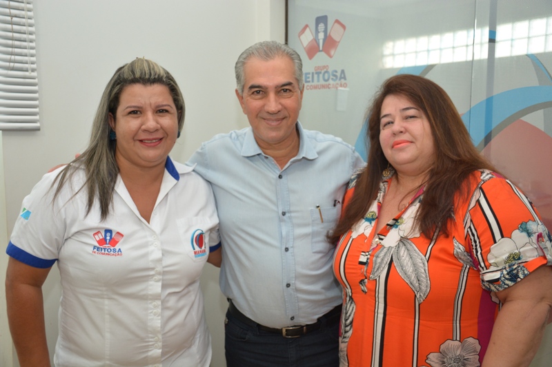 Flavio Franco, Reinaldo Azambuja e Maria Helena Correa - rádio marabá fm