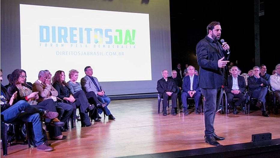 O sociólogo Fernando Guimarães, coordenador do 'Direitos Já!', durante o lançamento do movimento, em 2019. 